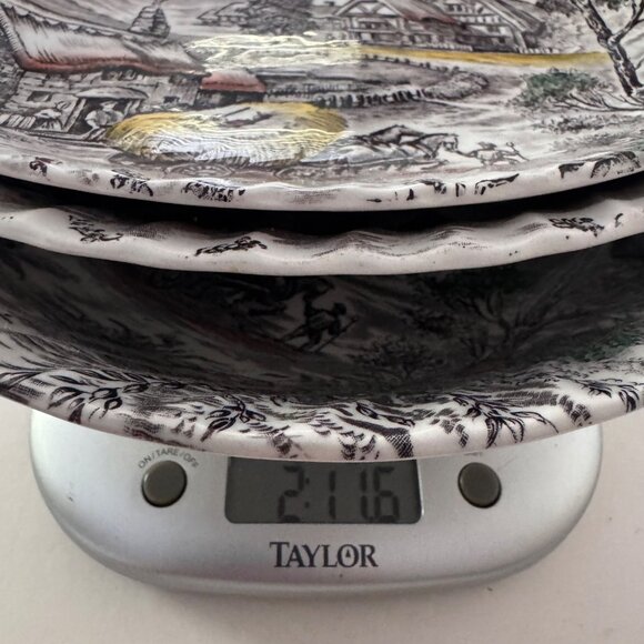 3 Yorkshire Staffordshire England Hand-Engraved Ironstone Bowls Oval Round 4405 - Picture 11 of 11